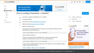 How to configure freeradius + mikrotik? - Stack Overflow