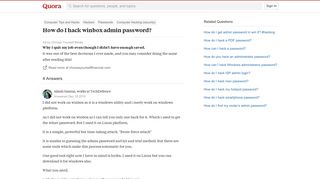 How to hack winbox admin password - Quora