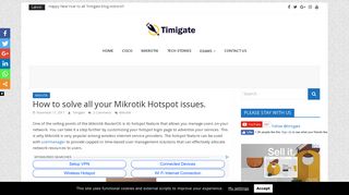 How to solve all your Mikrotik Hotspot issues in routeros - Timigate