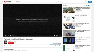 Free Login Page Mikrotik Hotspot - Responsive - YouTube