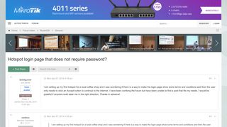Hotspot login page that does not require password? - MikroTik