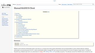 Manual:RADIUS Client - MikroTik Wiki