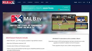 MiLB.TV | MiLB.com Multimedia | The Official Site of Minor League ...