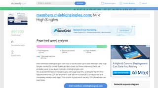 Access members.milehighsingles.com. Mile High Singles