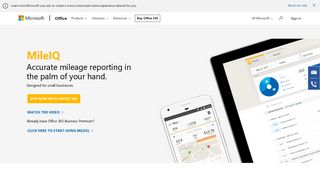 MileIQ, Mileage Tracking Software, Office 365