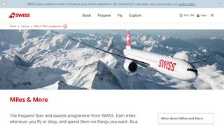 Miles & More programme | When it's worth taking off | SWISS