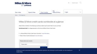 Miles & More - Miles & More credit cards worldwide at a glance