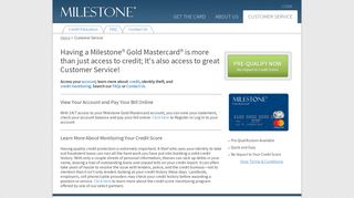 Milestone Card | Customer Service