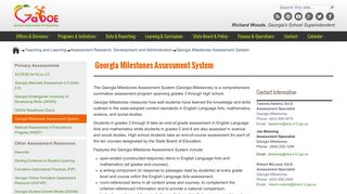 Georgia Milestones Assessment System