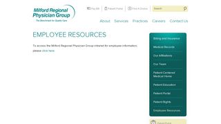 Employee Resources - Milford Regional Physician Group