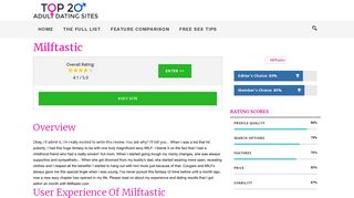 Milftastic.com Review: More MILFs Than You Can Even Imagine!