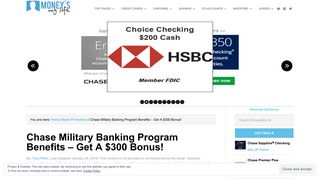Chase Military Banking Program Benefits – $300 Bonus! - MoneysMyLife