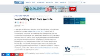 New Military Child Care Website | Military.com