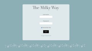 The Milky Way: Log in