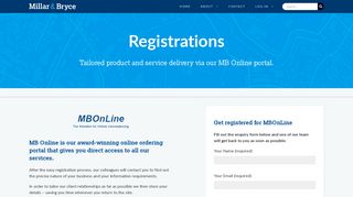 MB Online Portal Registrations Scotland | Millar & Bryce