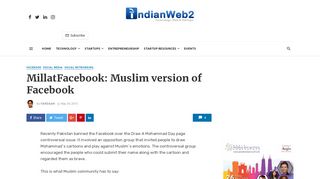 MillatFacebook: Muslim version of Facebook - IndianWeb2.com