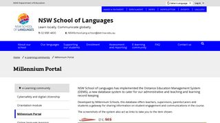 Millennium Portal - NSW School of Languages