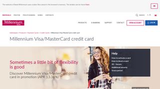 Millennium Visa/MasterCard - Credit cards - Bank Millennium
