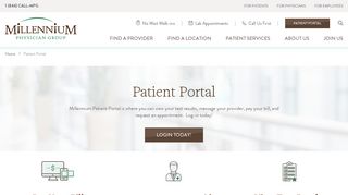 Patient Portal - Millennium Physician Group