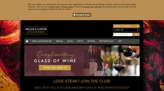 Sign up for Latest Offers - Join the Steak Club - Miller & Carter