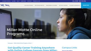 Accredited Online College Courses - Miller-Motte