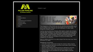 Miller Pipeline - Safety