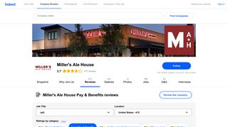 Working at Miller's Ale House: 72 Reviews about Pay & Benefits - Indeed