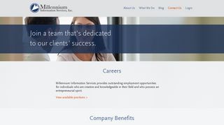 Careers - Millennium Information Services - Insurance Property ...