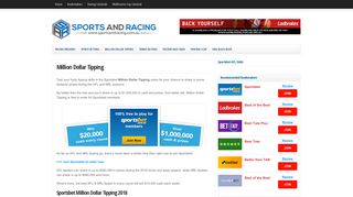 Million Dollar Tipping - Sportsbet AFL and Tipping Comp