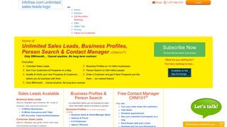 Unlimited Sales Leads, Business Profiles, Person Search & Free CRM