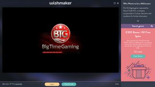 Play Who Wants to be a Millionaire by Big Time Gaming at Wishmaker