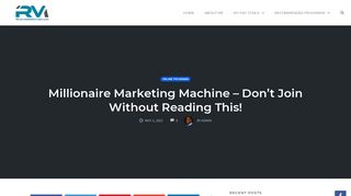 Millionaire Marketing Machine - Don't Join Without Reading This!