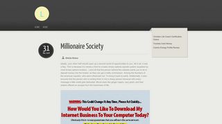 Millionaire Society - Lucapanzarella.com