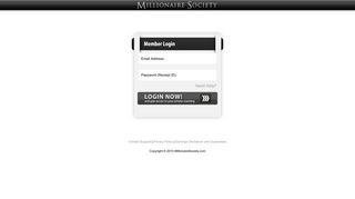 Millionaire Society Login