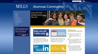 Mills College Alumnae Community - Log in