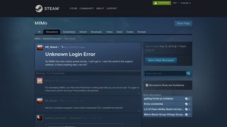 Unknown Login Error :: MilMo General Discussions - Steam Community
