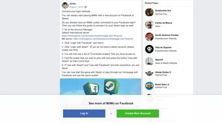 MilMo - Connect your login methods You can always start... | Facebook