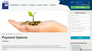 Payment options - Milpark Education