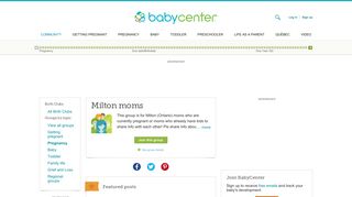 Milton moms - BabyCenter Canada