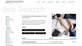 Job Search - Country Road Group