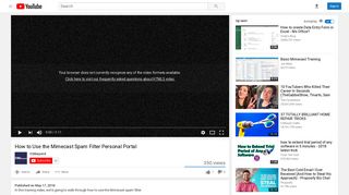 How to Use the Mimecast Spam Filter Personal Portal - YouTube