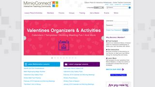 MimioConnect - Lesson Plans for Interactive Whiteboards - Online ...