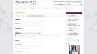 Register - MimioConnect - Lesson Plans for Interactive Whiteboards ...