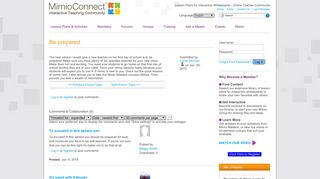 Be prepared - MimioConnect - Lesson Plans for Interactive ...