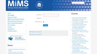 MIMS - User Log In