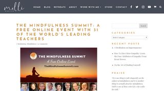 The Mindfulness Summit: A Free Online Event with ... - Mrs. Mindfulness