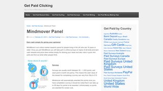 Mindmover Panel – Get Paid Clicking
