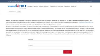 Secure Login Required - mindSHIFT Technologies
