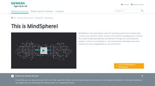 MindSphere – open IoT operating system | Software | Siemens