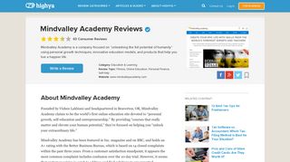 Mindvalley Academy Reviews - Is it a Scam or Legit? - HighYa